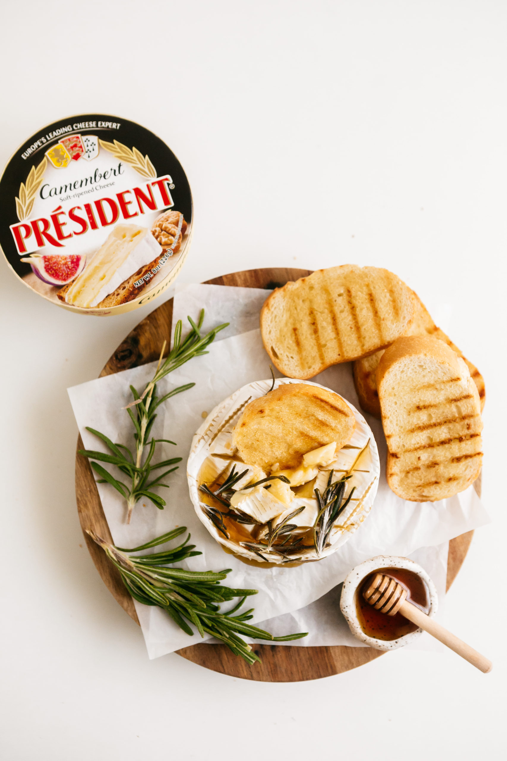 Baked Camembert with Hot Honey