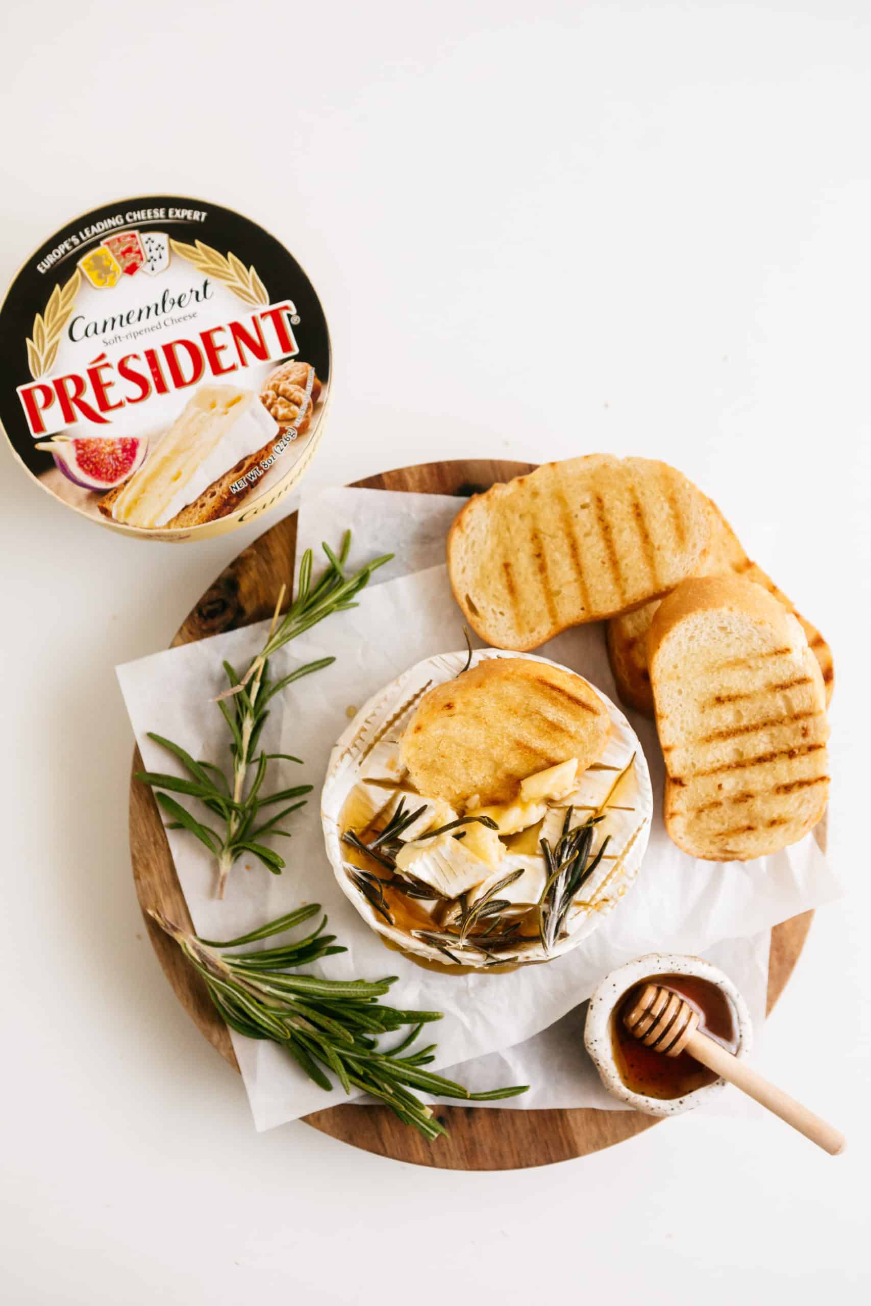 Baked Président® Camembert with Honey & Rosemary Sprigs - Président®