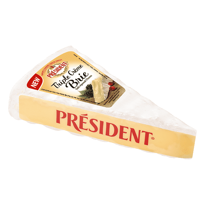 President Brie Soft-Ripened Cheese, 8 oz (Refrigerated)