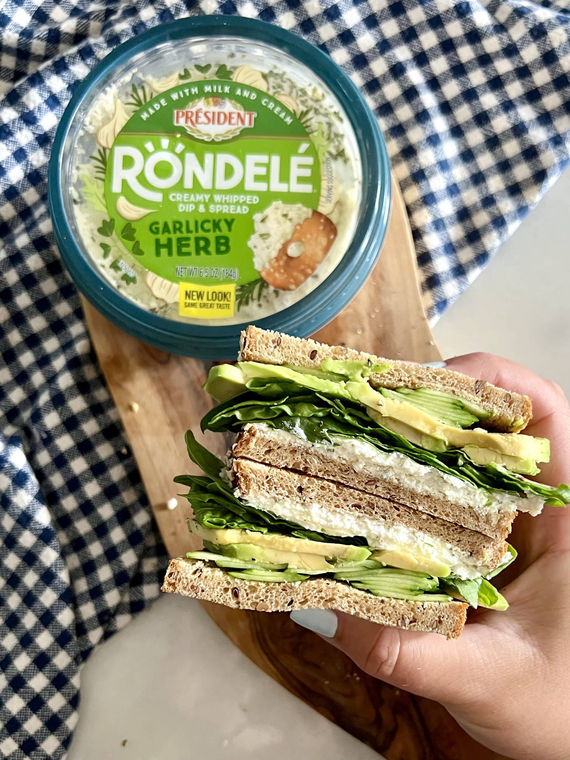 Quick & Easy Super Green Sandwich with Rondelé® By Président®